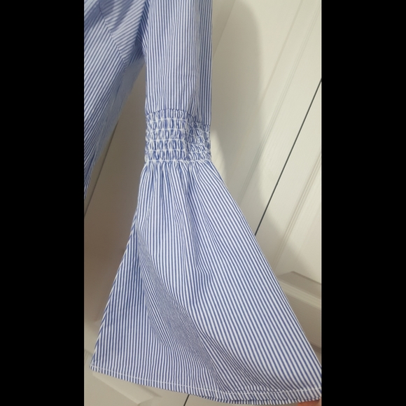 Beach lunch lounge vertically striped pullover top - Picture 4 of 6